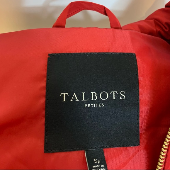 NWOT Talbots Red Pop Down Puffer Vest - Picture 8 of 12
